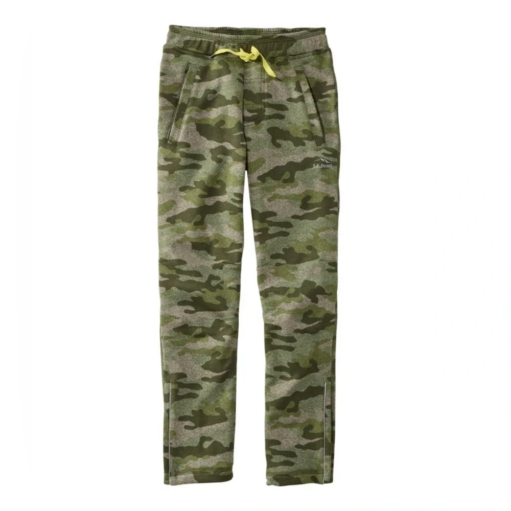 L.L Bean Camo Mountain Fleece Joggers Size 5-6